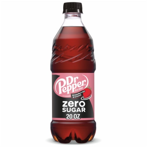 Dr Pepper Strawberries & Cream Zero Sugar Soda H6