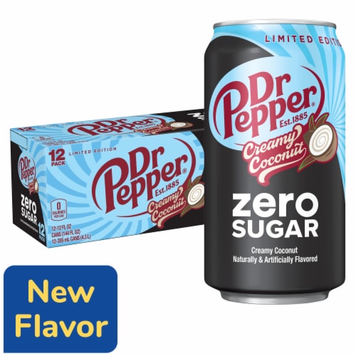 Dr Pepper Creamy Coconut Zero Sugar Soda A9