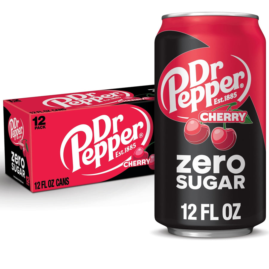 Dr Pepper Cherry Zero Sugar Soda A2