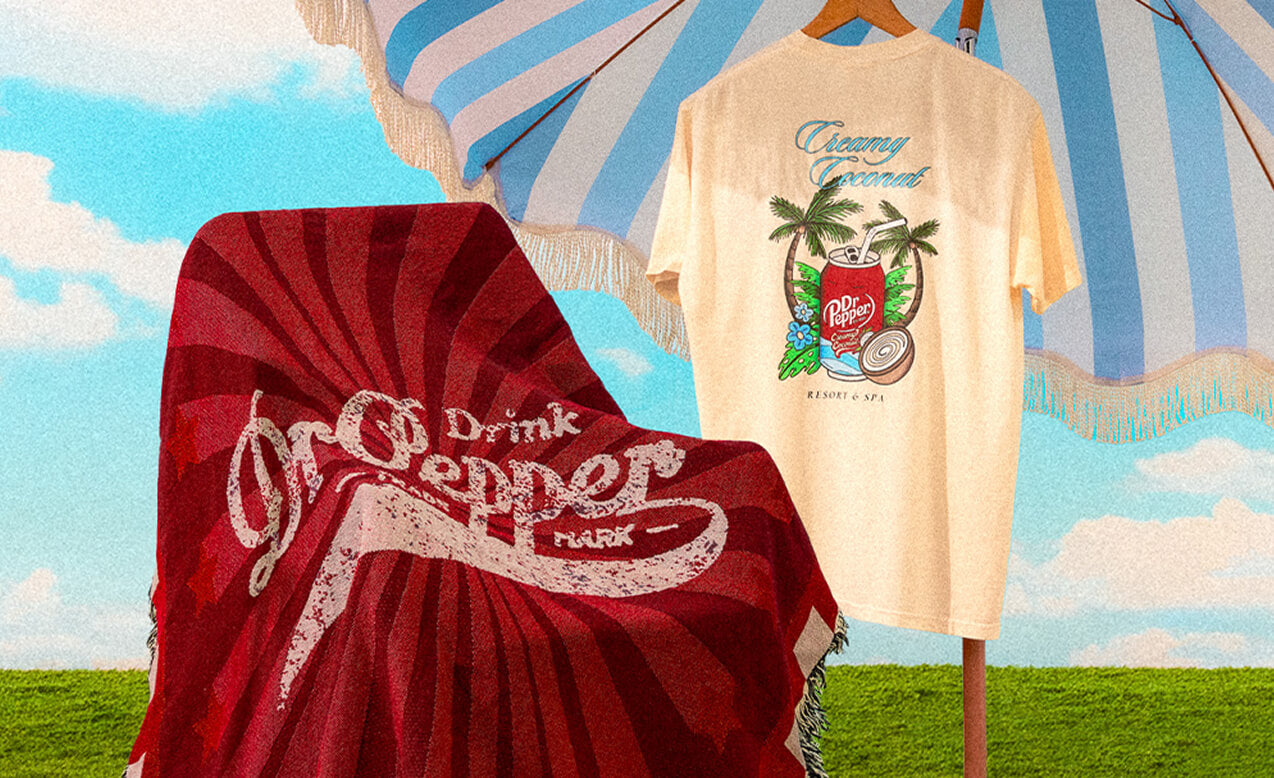 Dr Pepper merch artwork